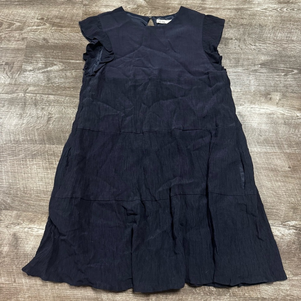 La ‘Ven Navy Blue Short Sleeve Dress Size Medium